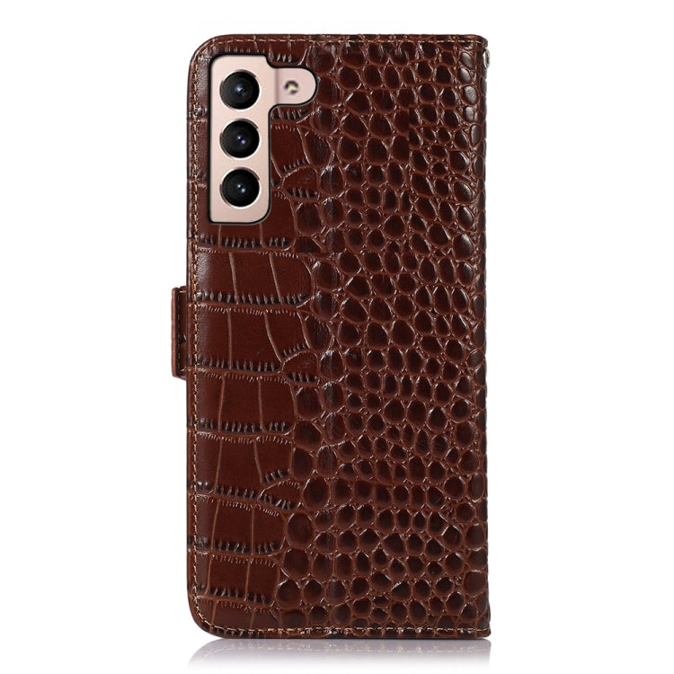 Crocodile Top Layer Cowhide Leather Phone Case, For Samsung Galaxy S23+ 5G, For Samsung Galaxy S23 Ultra 5G, For Samsung Galaxy S23 5G