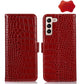 Crocodile Top Layer Cowhide Leather Phone Case, For Samsung Galaxy S23+ 5G, For Samsung Galaxy S23 Ultra 5G, For Samsung Galaxy S23 5G