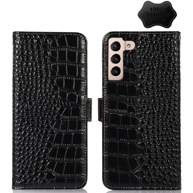 Crocodile Top Layer Cowhide Leather Phone Case, For Samsung Galaxy S23+ 5G, For Samsung Galaxy S23 Ultra 5G, For Samsung Galaxy S23 5G