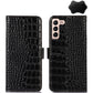 Crocodile Top Layer Cowhide Leather Phone Case, For Samsung Galaxy S23+ 5G, For Samsung Galaxy S23 Ultra 5G, For Samsung Galaxy S23 5G