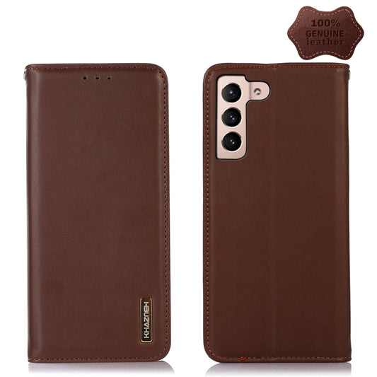 KHAZNEH Nappa Top Layer Cowhide Leather Phone Case, For Samsung Galaxy S23+ 5G, For Samsung Galaxy S23 Ultra 5G, For Samsung Galaxy S23 5G