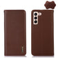 KHAZNEH Nappa Top Layer Cowhide Leather Phone Case, For Samsung Galaxy S23+ 5G, For Samsung Galaxy S23 Ultra 5G, For Samsung Galaxy S23 5G