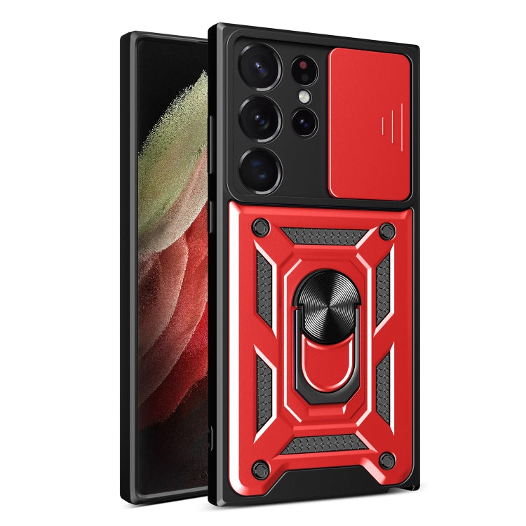 Sliding Camera Cover Design TPU+PC Phone Case