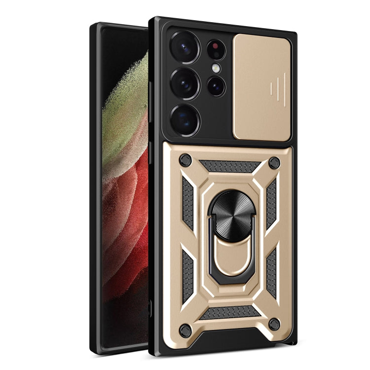 Sliding Camera Cover Design TPU+PC Phone Case
