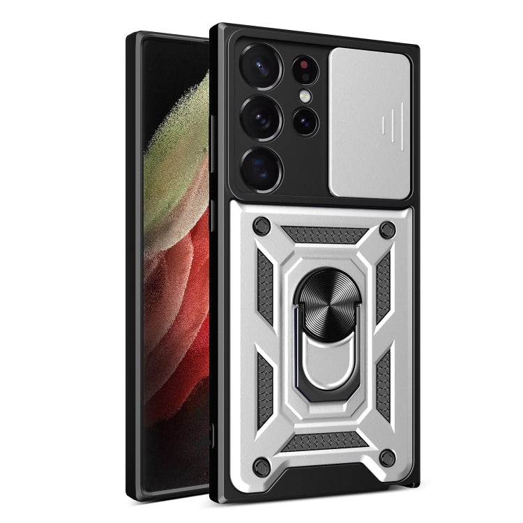 Sliding Camera Cover Design TPU+PC Phone Case