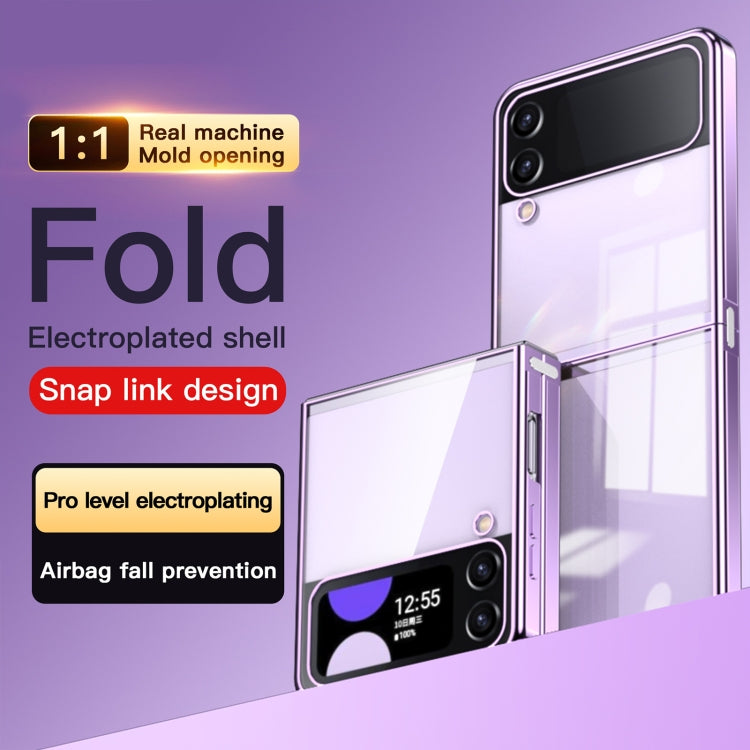 Electroplating Airbag Folding Phone Case, For Samsung Galaxy Z Flip3 5G, For Samsung Galaxy Z Flip4