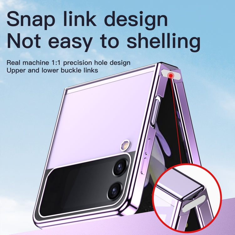 Electroplating Airbag Folding Phone Case, For Samsung Galaxy Z Flip3 5G, For Samsung Galaxy Z Flip4