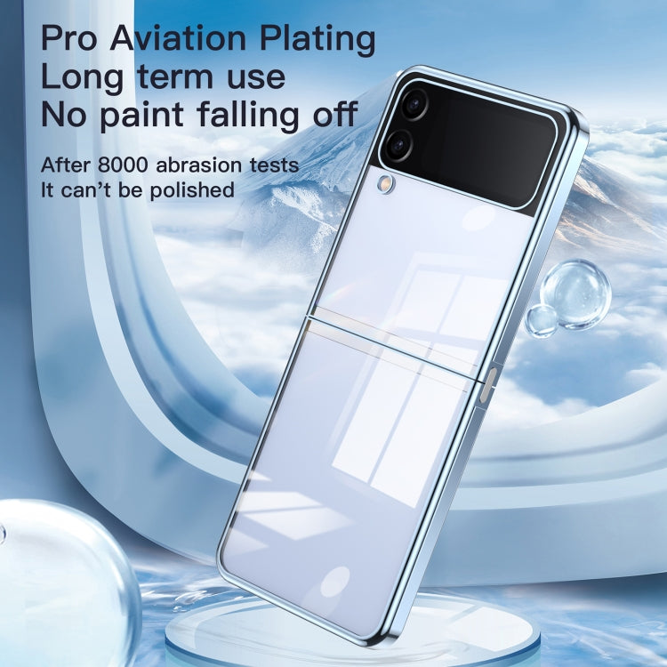 Electroplating Airbag Folding Phone Case, For Samsung Galaxy Z Flip3 5G, For Samsung Galaxy Z Flip4