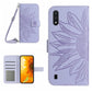 Skin Feel Sun Flower Pattern Flip Leather Phone Case, For Samsung Galaxy A01, For Samsung Galaxy A02S/F02S 164.3mm, For Samsung Galaxy A02 EU Edition/M02, For Samsung Galaxy A03 164mm