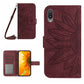 Skin Feel Sun Flower Pattern Flip Leather Phone Case, For Samsung Galaxy A01, For Samsung Galaxy A02S/F02S 164.3mm, For Samsung Galaxy A02 EU Edition/M02, For Samsung Galaxy A03 164mm