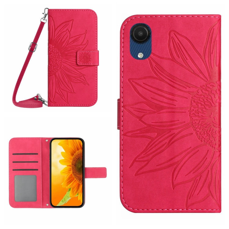 Skin Feel Sun Flower Pattern Flip Leather Phone Case, For Samsung Galaxy A03 166mm, For Samsung Galaxy A03 Core, For Samsung Galaxy A03S 165.85mm, For Samsung Galaxy A03S 166mm