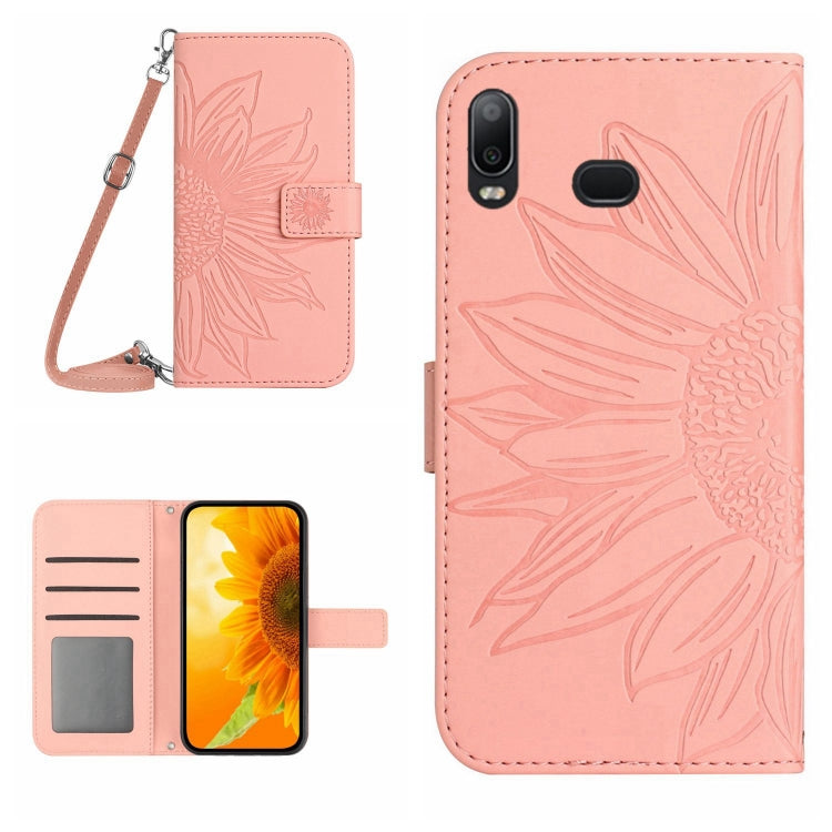 Skin Feel Sun Flower Pattern Flip Leather Phone Case, For Samsung Galaxy A04 4G, For Samsung Galaxy A04S, For Samsung Galaxy A10S/M01S, For Samsung Galaxy A12 4G/A12 5G/M12/F12