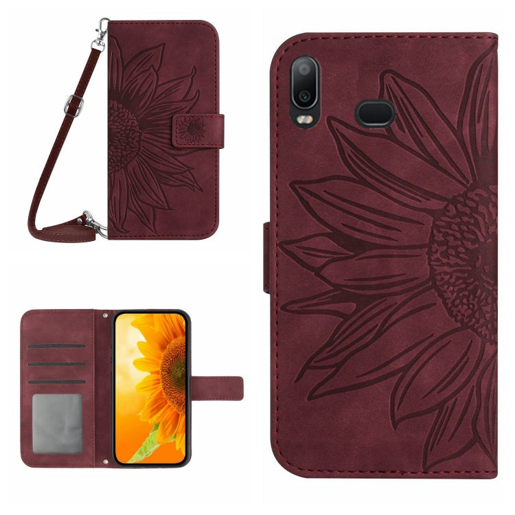 Skin Feel Sun Flower Pattern Flip Leather Phone Case, For Samsung Galaxy A04 4G, For Samsung Galaxy A04S, For Samsung Galaxy A10S/M01S, For Samsung Galaxy A12 4G/A12 5G/M12/F12