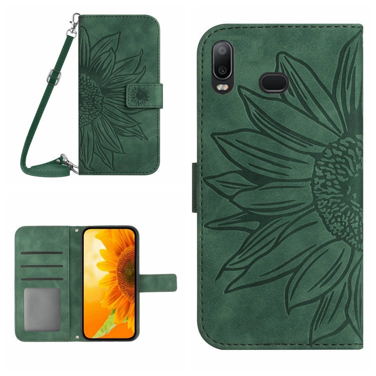Skin Feel Sun Flower Pattern Flip Leather Phone Case, For Samsung Galaxy A04 4G, For Samsung Galaxy A04S, For Samsung Galaxy A10S/M01S, For Samsung Galaxy A12 4G/A12 5G/M12/F12