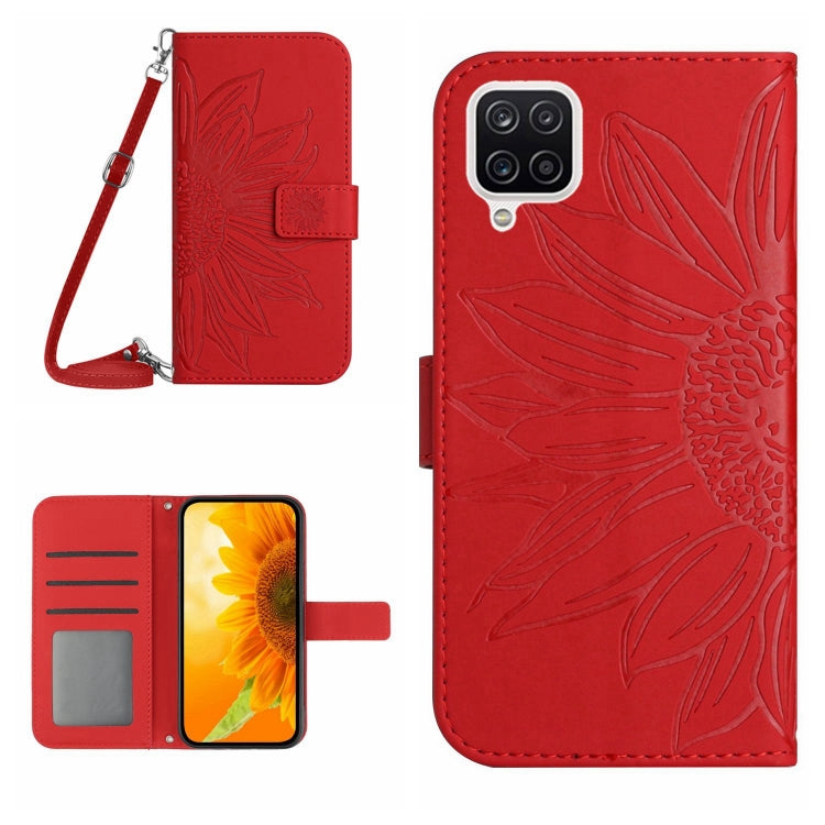Skin Feel Sun Flower Pattern Flip Leather Phone Case, For Samsung Galaxy A04 4G, For Samsung Galaxy A04S, For Samsung Galaxy A10S/M01S, For Samsung Galaxy A12 4G/A12 5G/M12/F12