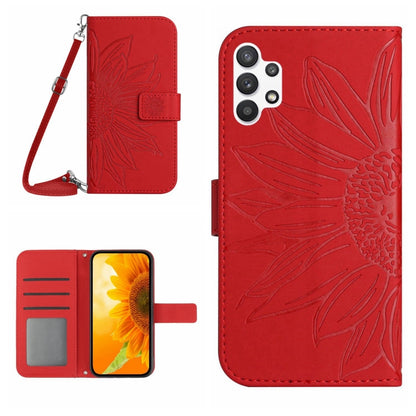 Skin Feel Sun Flower Pattern Flip Leather Phone Case, For Samsung Galaxy A13 4G, For Samsung Galaxy A13 5G, For Samsung Galaxy A14 5G, For Samsung Galaxy A20E