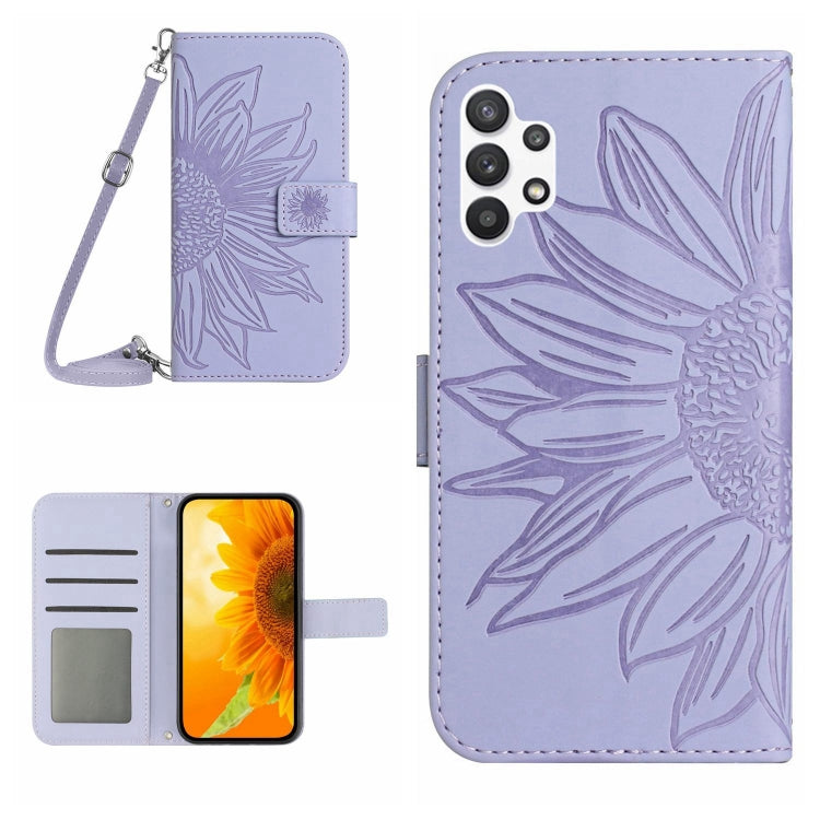 Skin Feel Sun Flower Pattern Flip Leather Phone Case, For Samsung Galaxy A13 4G, For Samsung Galaxy A13 5G, For Samsung Galaxy A14 5G, For Samsung Galaxy A20E