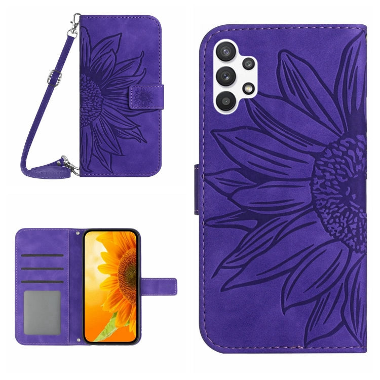 Skin Feel Sun Flower Pattern Flip Leather Phone Case, For Samsung Galaxy A13 4G, For Samsung Galaxy A13 5G, For Samsung Galaxy A14 5G, For Samsung Galaxy A20E