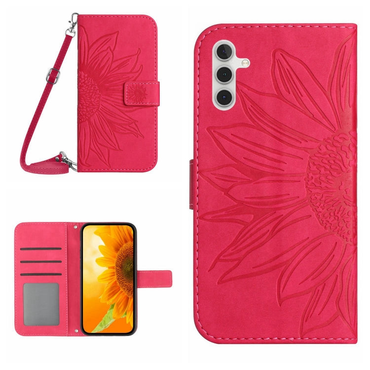 Skin Feel Sun Flower Pattern Flip Leather Phone Case, For Samsung Galaxy A13 4G, For Samsung Galaxy A13 5G, For Samsung Galaxy A14 5G, For Samsung Galaxy A20E