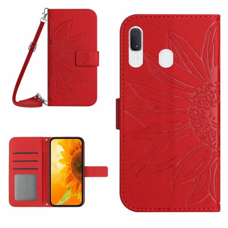 Skin Feel Sun Flower Pattern Flip Leather Phone Case, For Samsung Galaxy A13 4G, For Samsung Galaxy A13 5G, For Samsung Galaxy A14 5G, For Samsung Galaxy A20E