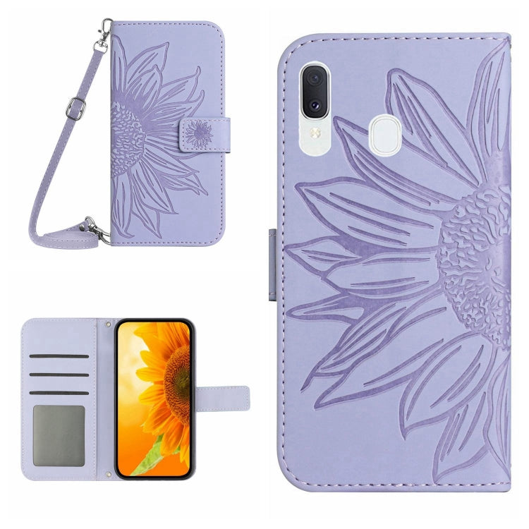 Skin Feel Sun Flower Pattern Flip Leather Phone Case, For Samsung Galaxy A13 4G, For Samsung Galaxy A13 5G, For Samsung Galaxy A14 5G, For Samsung Galaxy A20E