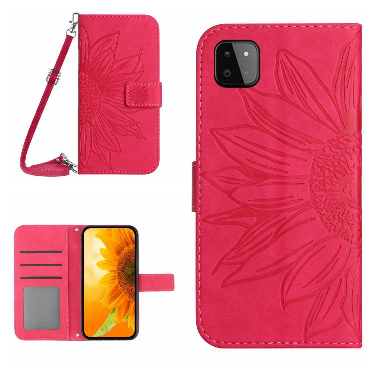 Skin Feel Sun Flower Pattern Flip Leather Phone Case, For Samsung Galaxy A20S, For Samsung Galaxy A22 4G, For Samsung Galaxy A22 5G, For Samsung Galaxy A23