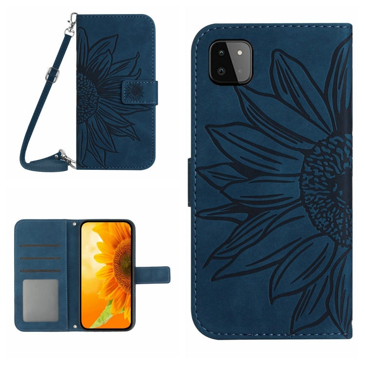 Skin Feel Sun Flower Pattern Flip Leather Phone Case, For Samsung Galaxy A20S, For Samsung Galaxy A22 4G, For Samsung Galaxy A22 5G, For Samsung Galaxy A23