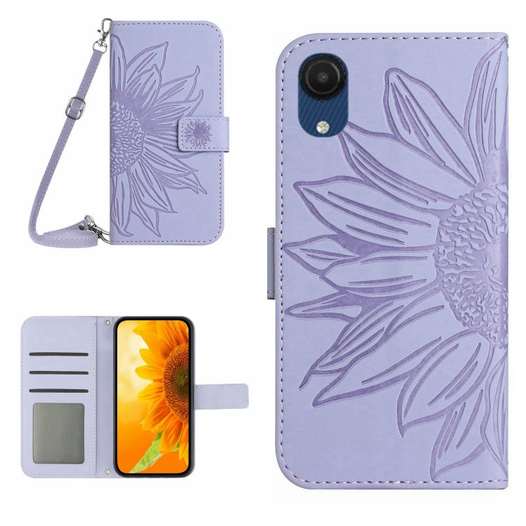 Skin Feel Sun Flower Pattern Flip Leather Phone Case, For Samsung Galaxy A23E, For Samsung Galaxy A30/A20/M10S, For Samsung Galaxy A32 4G, For Samsung Galaxy A32 5G