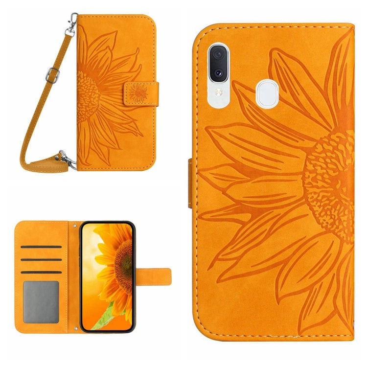 Skin Feel Sun Flower Pattern Flip Leather Phone Case, For Samsung Galaxy A23E, For Samsung Galaxy A30/A20/M10S, For Samsung Galaxy A32 4G, For Samsung Galaxy A32 5G