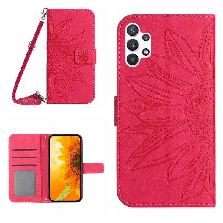 Skin Feel Sun Flower Pattern Flip Leather Phone Case, For Samsung Galaxy A23E, For Samsung Galaxy A30/A20/M10S, For Samsung Galaxy A32 4G, For Samsung Galaxy A32 5G