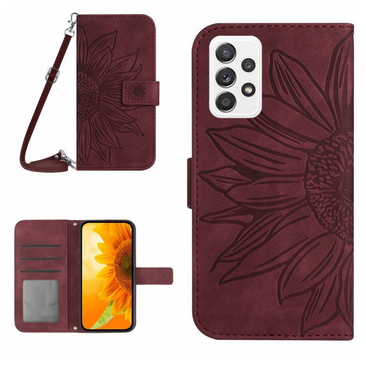 Skin Feel Sun Flower Pattern Flip Leather Phone Case, For Samsung Galaxy A53 5G, For Samsung Galaxy A70/A70S, For Samsung Galaxy A70E, For Samsung Galaxy A71