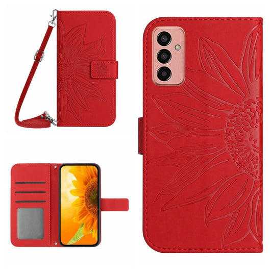 Skin Feel Sun Flower Pattern Flip Leather Phone Case, For Samsung Galaxy M23 5G, For Samsung Galaxy M31/M21S, For Samsung Galaxy M33 5G, For Samsung Galaxy M51