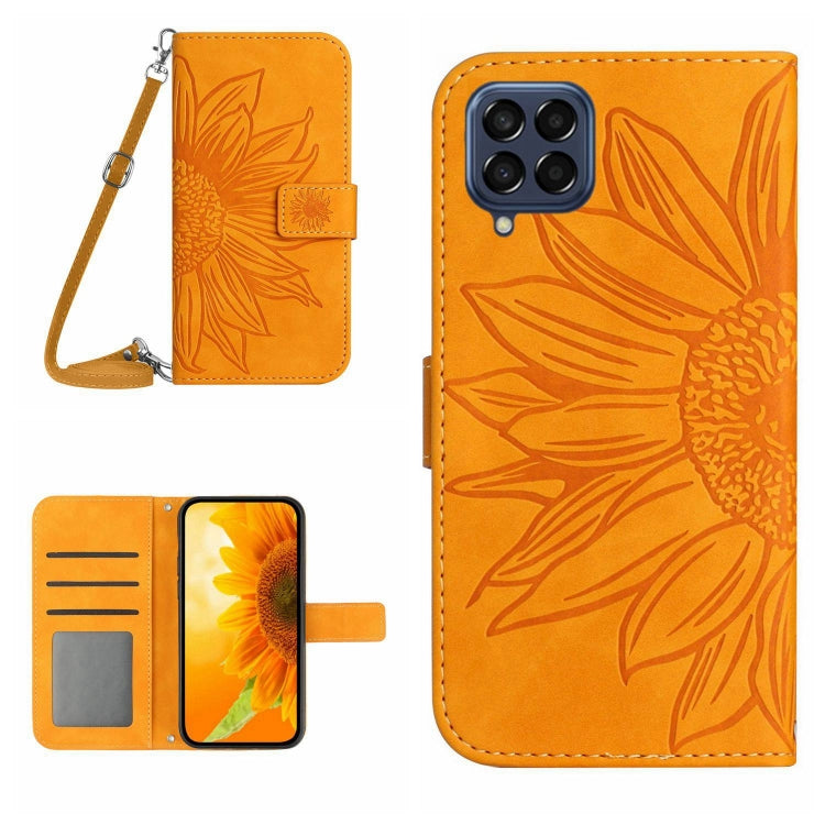 Skin Feel Sun Flower Pattern Flip Leather Phone Case, For Samsung Galaxy M23 5G, For Samsung Galaxy M31/M21S, For Samsung Galaxy M33 5G, For Samsung Galaxy M51
