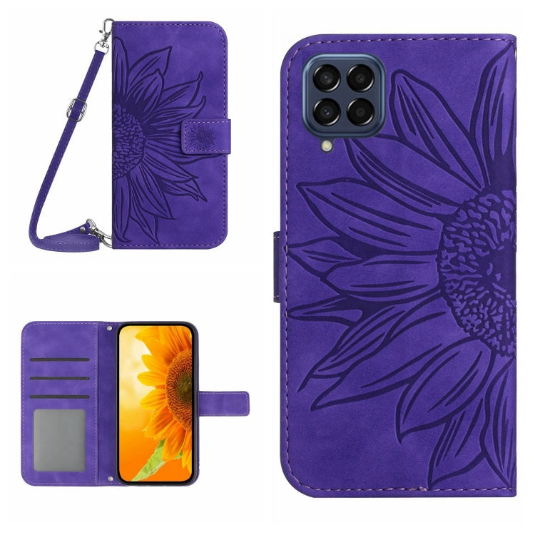 Skin Feel Sun Flower Pattern Flip Leather Phone Case, For Samsung Galaxy M23 5G, For Samsung Galaxy M31/M21S, For Samsung Galaxy M33 5G, For Samsung Galaxy M51