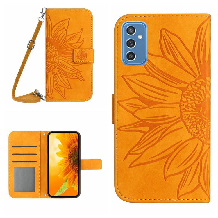 Skin Feel Sun Flower Pattern Flip Leather Phone Case, For Samsung Galaxy M52 5G, For Samsung Galaxy M53 5G, For Samsung Galaxy Note 8, For Samsung Galaxy Note10