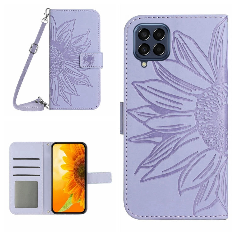 Skin Feel Sun Flower Pattern Flip Leather Phone Case, For Samsung Galaxy M52 5G, For Samsung Galaxy M53 5G, For Samsung Galaxy Note 8, For Samsung Galaxy Note10