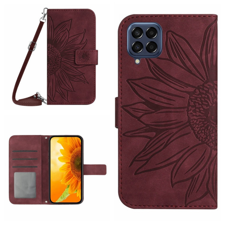 Skin Feel Sun Flower Pattern Flip Leather Phone Case, For Samsung Galaxy M52 5G, For Samsung Galaxy M53 5G, For Samsung Galaxy Note 8, For Samsung Galaxy Note10