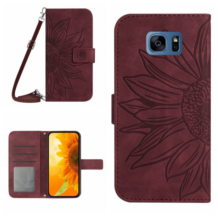 Skin Feel Sun Flower Pattern Flip Leather Phone Case, For Samsung Galaxy Note10+, For Samsung Galaxy Note20, For Samsung Galaxy Note20 Ultra, For Samsung Galaxy S7 Edge