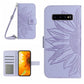 Skin Feel Sun Flower Pattern Flip Leather Phone Case, For Samsung Galaxy S10, For Samsung Galaxy S10+