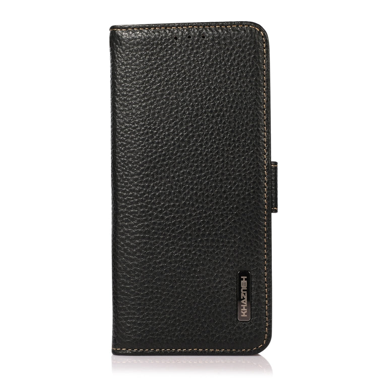 KHAZNEH Side-Magnetic Litchi Genuine Leather RFID Phone Case, For Nokia G60 5G, For Samsung Galaxy S23+ 5G, For Samsung Galaxy S23 5G, For Samsung Galaxy S23 Ultra 5G
