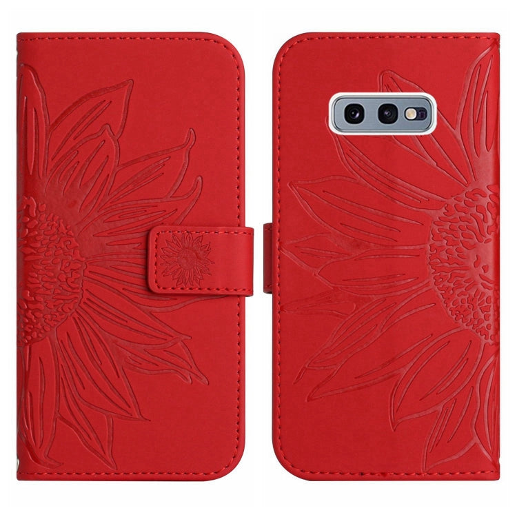Skin Feel Sun Flower Pattern Flip Leather Phone Case