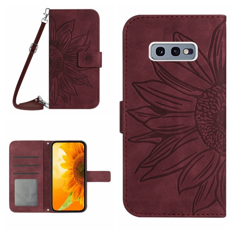 Skin Feel Sun Flower Pattern Flip Leather Phone Case