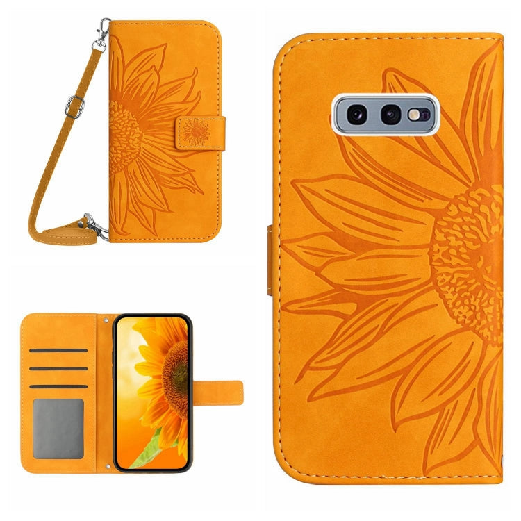 Skin Feel Sun Flower Pattern Flip Leather Phone Case