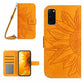 Skin Feel Sun Flower Pattern Flip Leather Phone Case