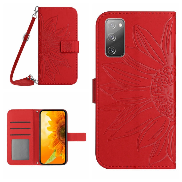 Skin Feel Sun Flower Pattern Flip Leather Phone Case