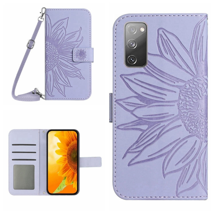 Skin Feel Sun Flower Pattern Flip Leather Phone Case