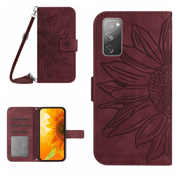 Skin Feel Sun Flower Pattern Flip Leather Phone Case