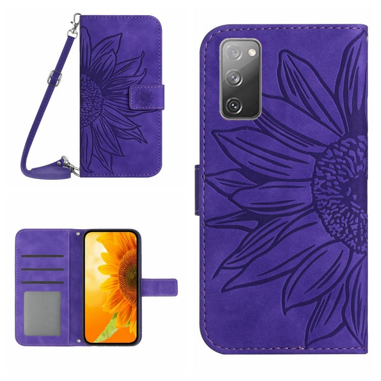 Skin Feel Sun Flower Pattern Flip Leather Phone Case