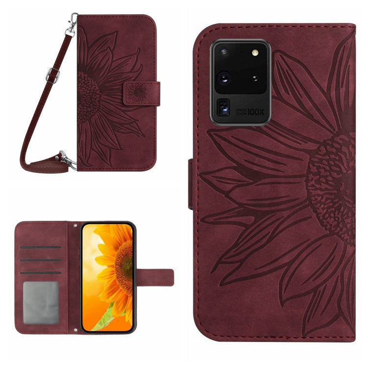 Skin Feel Sun Flower Pattern Flip Leather Phone Case