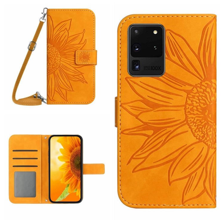 Skin Feel Sun Flower Pattern Flip Leather Phone Case